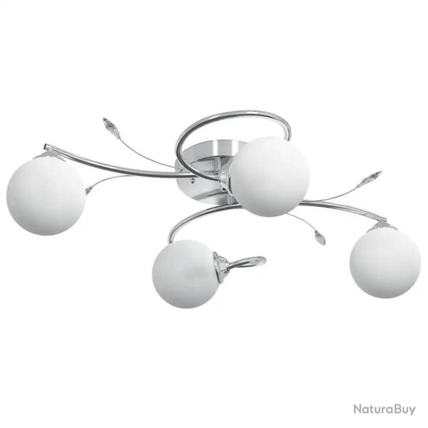 Plafonnier rond design moderne salon chambre 74 x 17,5 cm �clairage LED en fer nickel 02_0046953