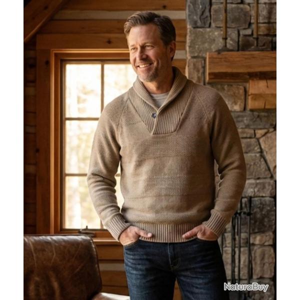 Pull col montant � boutons PANCAKE1B XL