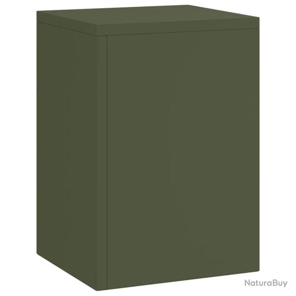 Support de plante en ext�rieur moderne 24 x 24 x 75 cm design �pur� jardin terrasse en acier vert o