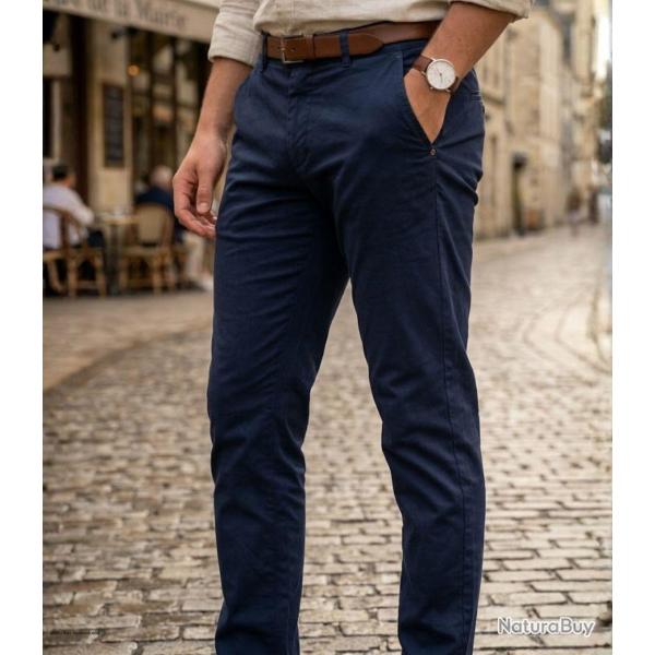CHALLENGER PANT2002A Pantalon coupe chino en coton stretch : le confort stretch au style impeccable 