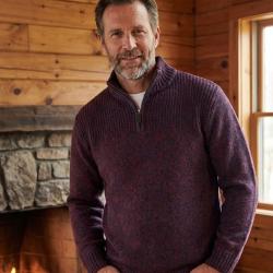 Pull col montant zipp&eacute; PARTISAN1 2XL