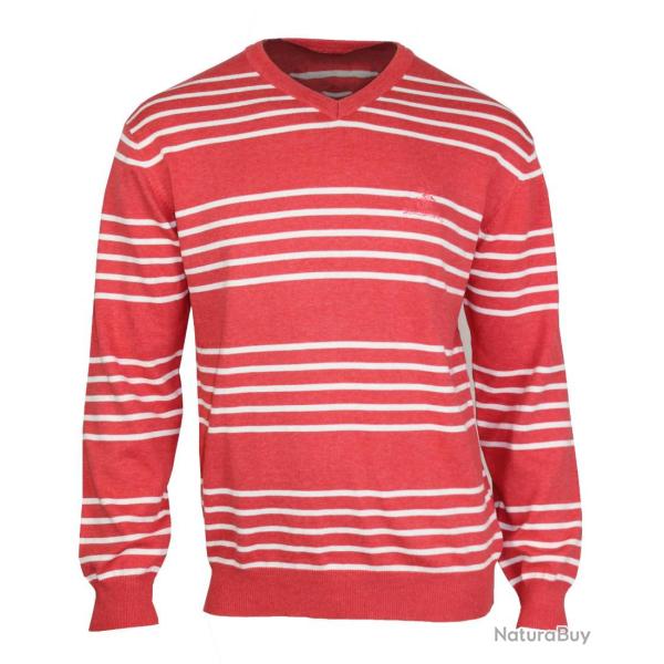Pull col V en coton POGO1 2XL