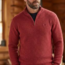Pull col montant zipp&eacute; PUL2007A 3XL