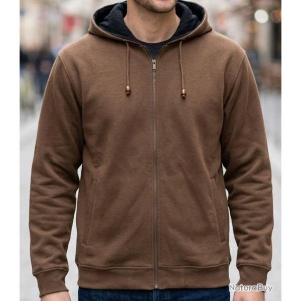 MAYFLOWER SH9021C -- Sweat polaire chocolat : la chaleur douce et isolante L