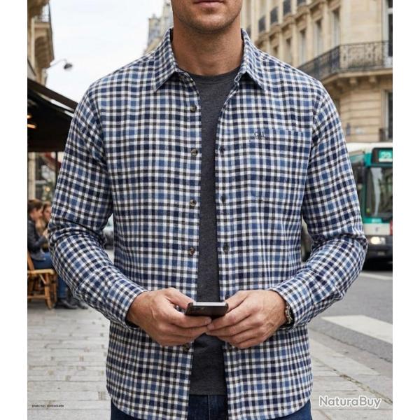 CHALLENGER TONUS2 Chemise manches longues en flanelle : la chaleur et le confort au quotidien 41/42