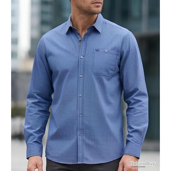 CHALLENGER TRABAN1 - Chemise manches longues imprim�e en pur coton pour un style �l�gant 2XL