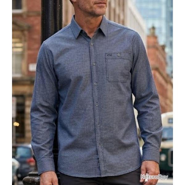 CHALLENGER TRUBLION1 - Chemise flanelle grise manches longues pour un confort thermique �l�gant 39/4