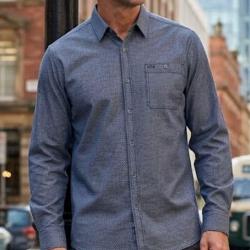 CHALLENGER TRUBLION1 - Chemise flanelle grise manches longues pour un confort thermique &eacute;l&eacute;gant 43/4