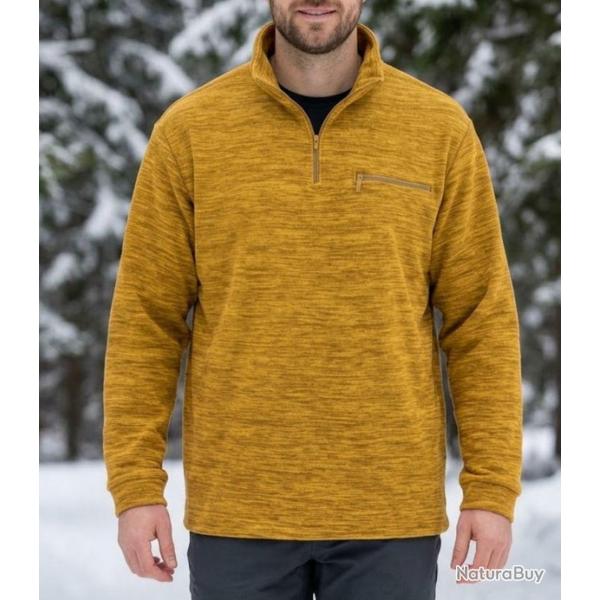 CHALLENGER CARIBOU7 -- Sweat polaire camel chin� : chaleur et aisance au quotidien L