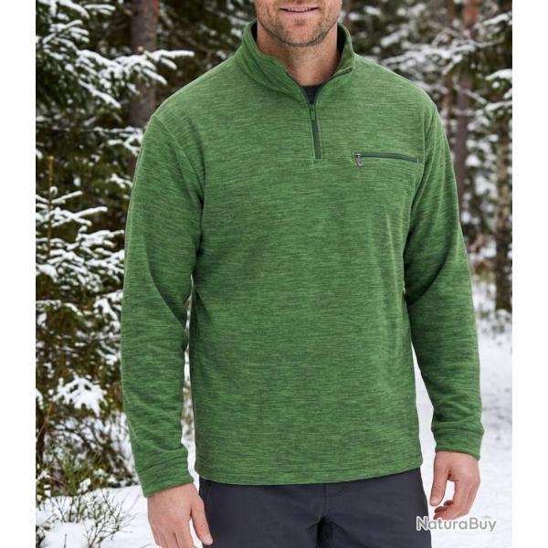 CHALLENGER CARIBOU6 -- Sweat polaire vert chin� : chaleur, confort et entretien facile M