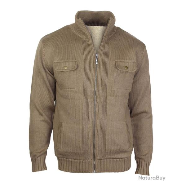 Veste Zipp�e Fourr�e Homme "Cesar2" Beige XL