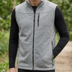 CHALLENGER CHAMBERY4 -- Gilet sans manches polaire gris chin&eacute; : haute protection thermique et aisanc
