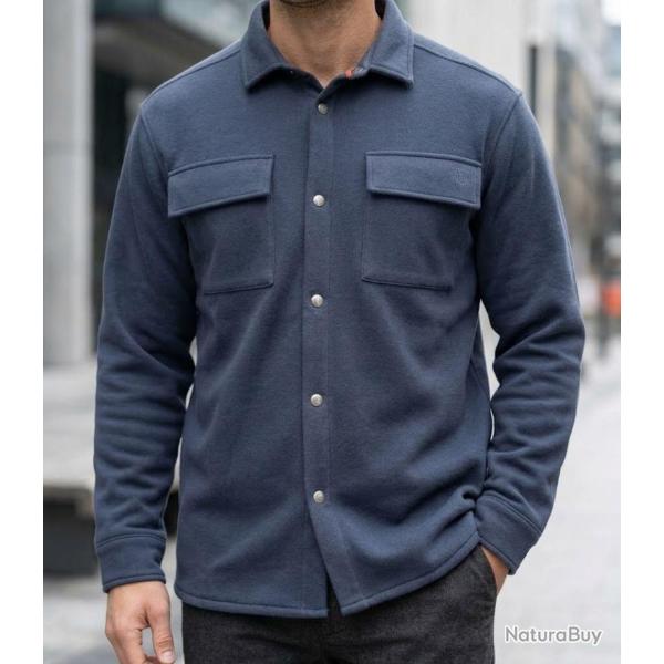 CHALLENGER BASTIEN3 -- Surchemise molleton gris : le confort chaud au style d�contract� M