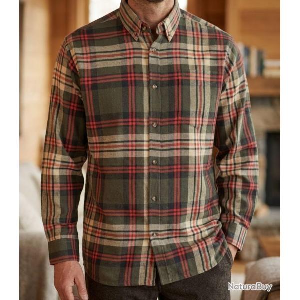 CHALLENGER BRAZIL -- Chemise manches longues flanelle vert/orange : la chaleur casual au quotidien 4