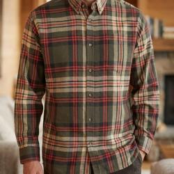 CHALLENGER BRAZIL -- Chemise manches longues flanelle vert/orange : la chaleur casual au quotidien 4