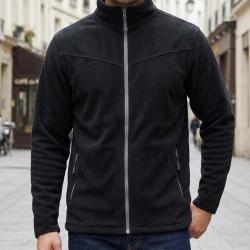 CHALLENGER CHAMONIX1 -- Veste polaire zipp&eacute;e noir : chaleur garantie et finition anti-boulochage 2XL