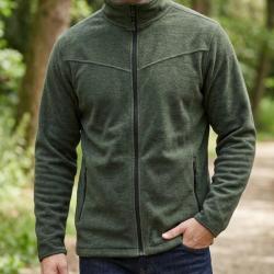 CHALLENGER CHAMONIX3 -- Veste polaire zipp&eacute;e kaki chin&eacute; : chaleur garantie et finition anti-boulocha