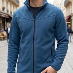 CHALLENGER CHAMONIX4 -- Veste polaire zipp&eacute;e bleu : chaleur garantie et finition anti-boulochage XL