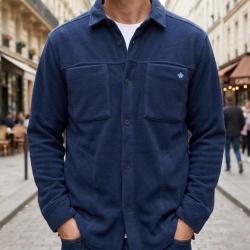 CHALLENGER CLARK1 -- Surchemise polaire marine : chaleur garantie et confort au quotidien XL