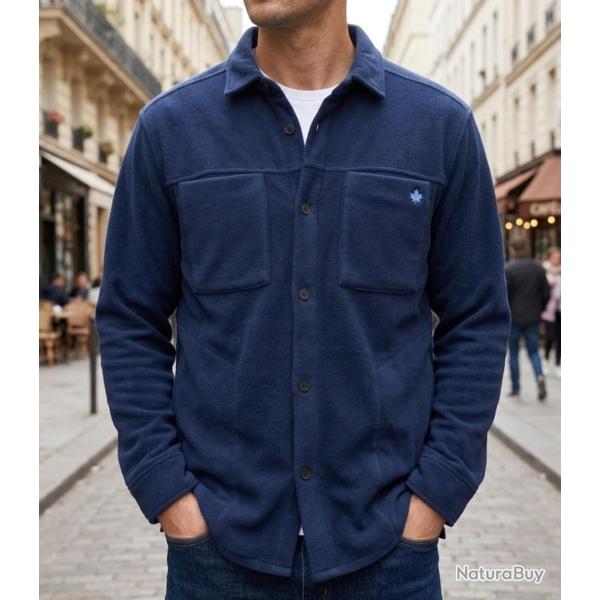 CHALLENGER CLARK1 -- Surchemise polaire marine : chaleur garantie et confort au quotidien 3XL