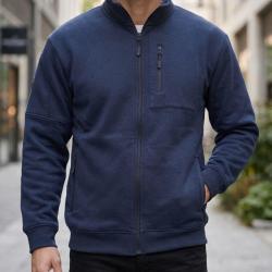 CHALLENGER CAPITAINE1 -- Veste sweat zipp&eacute;e bleu marine : le confort fonctionnel au quotidien 2XL