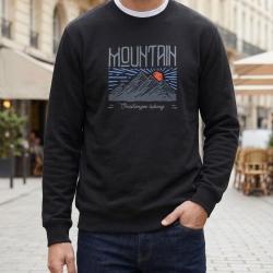CHALLENGER PARK2 -- Sweat imprim&eacute; noir : l'alliance parfaite du style et du confort XL
