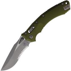 Couteau Microtech Amphibian RAM-LOK Lame Acier M390MK Apocalyptic PS Manche Alu OD Green MCT16791