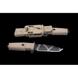 EX0110DW Extrema Ratio Fulcrum C FH Fixed N690 Camo Blade Tan Forprene Handle Tan Plastic EX0110DW