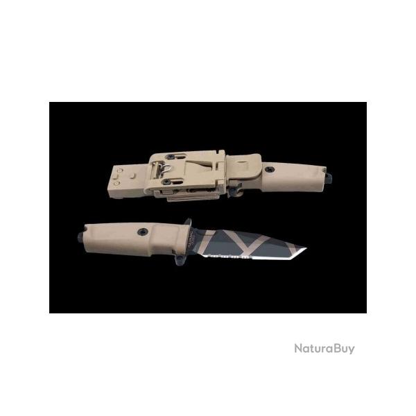 EX0110DW Extrema Ratio Fulcrum C FH Fixed N690 Camo Blade Tan Forprene Handle Tan Plastic EX0110DW