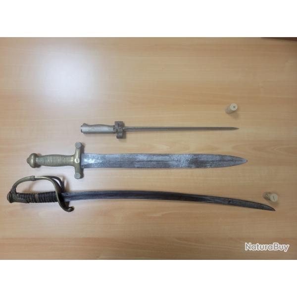 Lot d'armes blanches - 1� sans prix de r�serve !!