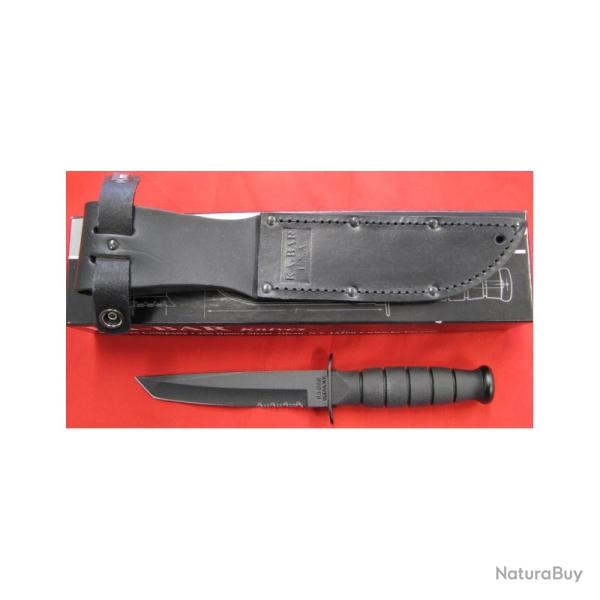 Couteau Ka-bar Short Tanto Acier Carbone 1095 Manche Kraton KABAR Made In USA KA1255