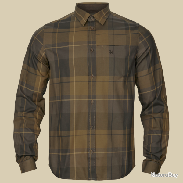 Chemise Akse Willow green check H�rkila - L