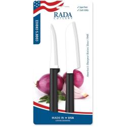Coffret Couteaux de Cuisine Rada Cook Choice 2 Lames Acier T420 Manche R&eacute;sine Noir Made In RDCDG253