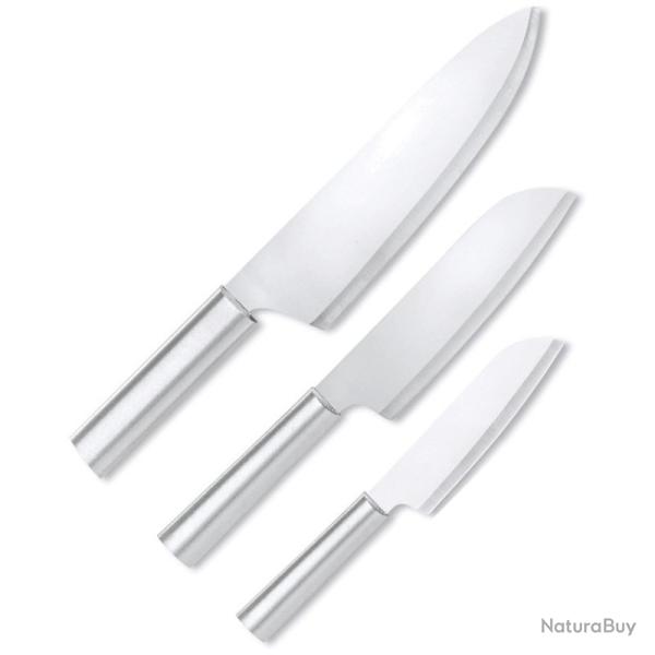 Coffret Couteaux de Cuisine Rada Chef Select 3 Lames Acier T420 Manche Alu Argent� Made In RDCS57