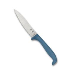 Couteau Cuisine Spyderco Counter Puppy Lame CTS BD1N SpyderEdge Manche PP Bleu Made In SCK20SBL
