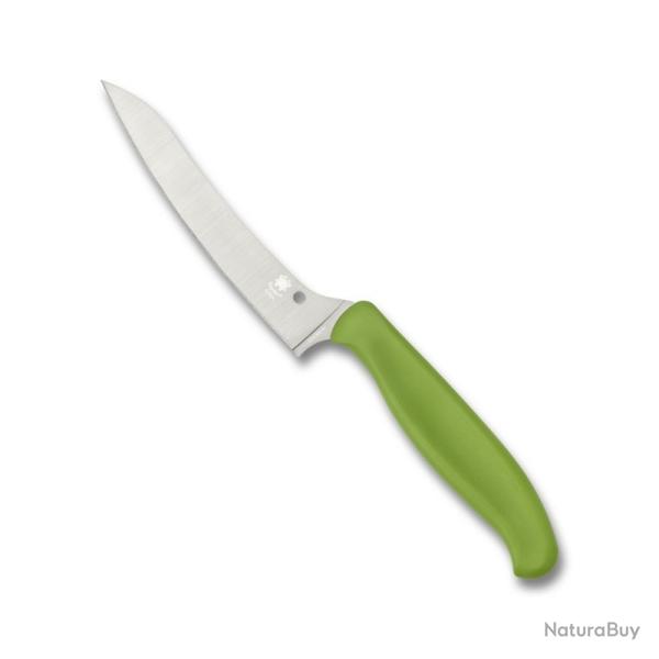 Couteau Cuisine Spyderco Z-Cut Lame CTS BD1N SpyderEdge Manche Polypropyl�ne Vert Made In SCK14PGN