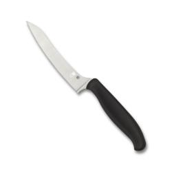 Couteau Cuisine Spyderco Z-Cut Lame CTS BD1N SpyderEdge Manche Polypropyl&egrave;ne Noir Made In SCK14PBK