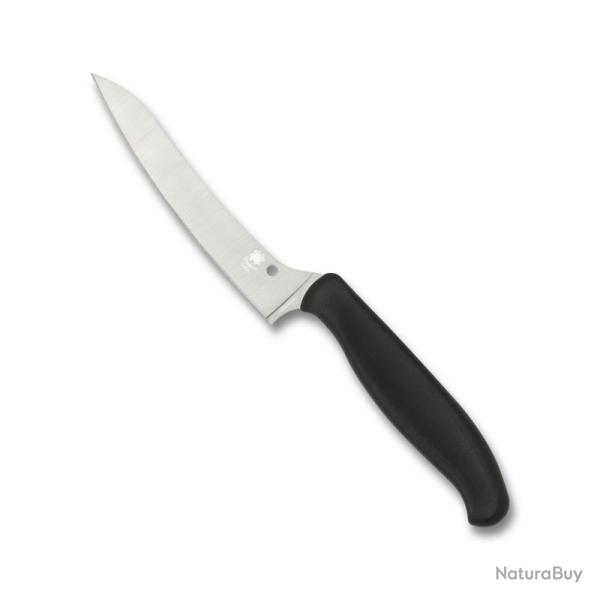 Couteau Cuisine Spyderco Z-Cut Lame CTS BD1N SpyderEdge Manche Polypropyl�ne Noir Made In SCK14PBK