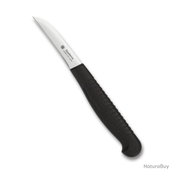 Couteau Cuisine Spyderco Mini Paring Lame MBS-26 PlainEdge Manche Polypropyl�ne Noir Made SCK09PBK