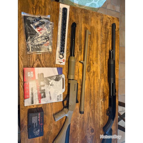 Fusil � pompe WINCHESTER SXP Xtrem Dark Earth Rifle cal. 12/76