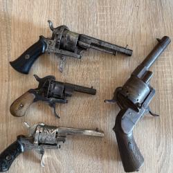 Lot revolvers lefaucheux