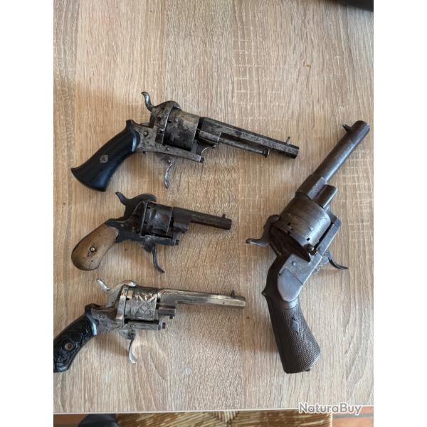 Lot revolvers lefaucheux