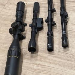 Lot de 4 lunettes optique sans prix de r&eacute;serve