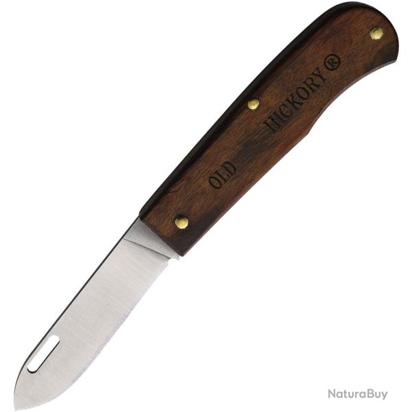 Couteau Pliant Ontario OH-O Lame Inox Manche Bois Marron OH7022TC