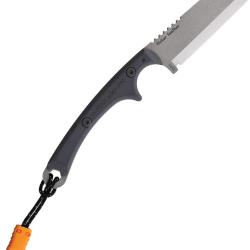 Couteau Fixe Outdoor Element Flicker Feather Lame Acier VG-10 Manche G10 Noir &Eacute;tui ODEFLKFK