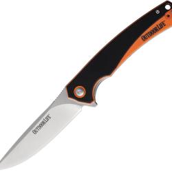 Couteau Pliant Outdoor Life Talus Lame Acier D2 Manche G10 Noir et Orange Linerlock OLM009