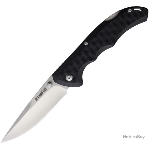 Couteau Pliant Outdoor Life Sherpa Lame Inox Manche G10 Noir Lockback OLM011B