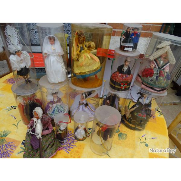 lot de 16 poup�es de collection ann�es 60