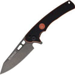 Couteau Pliant Outdoor Life HYOH EDC Lame Acier D2 Manche G10 Noir et Orange Linerlock OLM065B