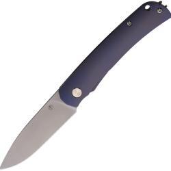 Couteau Pliant PMP Knives User II Lame Acier CPM-S90V Manche Titane Violet Framelock PMP044